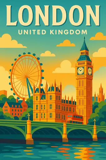 彩色矢量艺术海报