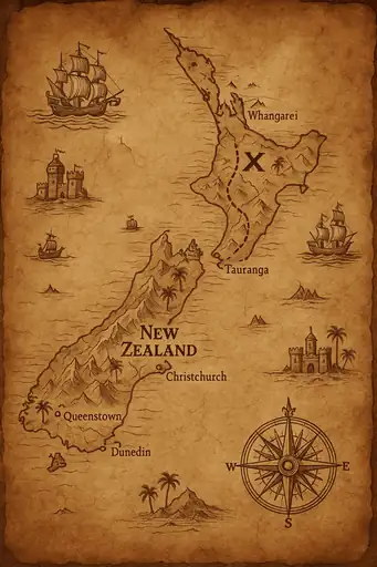 谷歌地图变身古代藏宝图